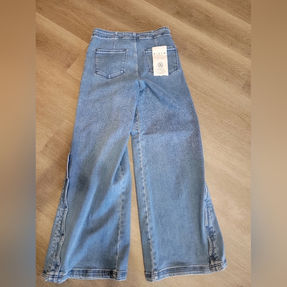 Risen Jeans ☆ Shanley Scalloped Sides! Wide Leg - Picture 4 of 7